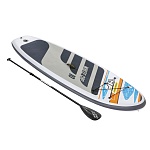 bestway sup-доска вайт-кэп (весло, руч. насос, рюкзак, трос, плавник) 3,05м*84см*12см, 65342
