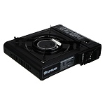 плитка газ. с керамическим нагревателем тм ермак, переходник, кейс, 34х26х9см, металл, пластик