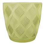 горшок для цветов с поддоном "мираж" 3,7л, d19,5см, цв. папоротник от магазина Барс