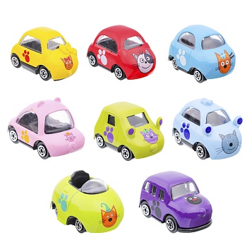 игроленд машинка "три кота", металл, abs, 5х3х3,5см, 8 дизайнов