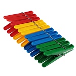 набор прищепок 12шт, пластик, "дельфин" от магазина Барс