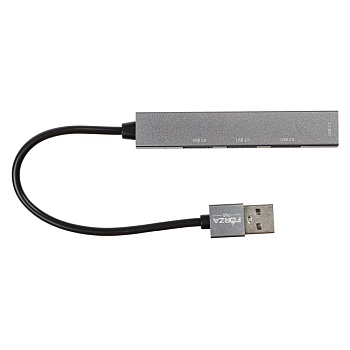 forza usb-хаб 4 в 1, 4xusb 2.0, штекер usb, корпус металлик, пластик от магазина Барс