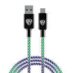 by кабель для зарядки magic light type-c, 1м, 3а, быстрая зарядка qc3.0, подсветка от магазина Барс