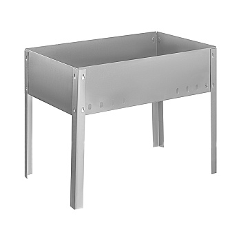 мангал разборный в коробке тм grillboom, 500х500х300 мм, толщина стали 1,0мм