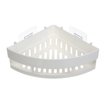 vetta classic полка настенная угловая (малая), пластик, 25x17,5x7 см, молочный от магазина Барс