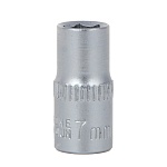 ермак головка торцевая, 6 граней, 7 мм, 1/4", хром-ванадий