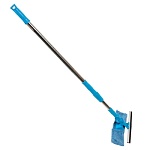 окномойка двусторонняя 110см.vetta(скребок 24,5см + микрофибра 25х7см), телескоп. сталь.ручка