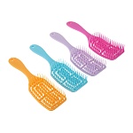 юниlook расческа массажная продувная, пластик, 20,5x5,5см, 4 цвета