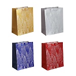 пакет подарочный тм сноу бум 18x23x10см, бумага, 4 дизайна, арт.2