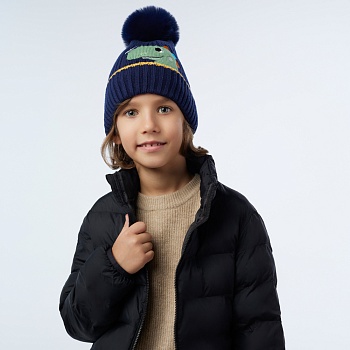 galante шапка для мальчика, р-р 52-54, синяя, сзмп-9