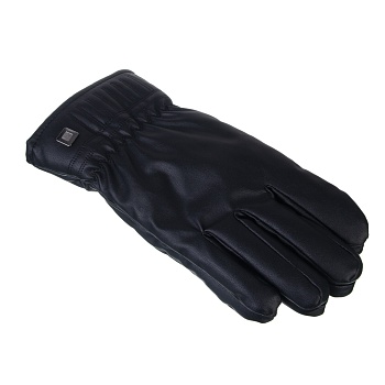 galante перчатки мужские контактные из искусст.кожи на подкладе, р-р 22-24, черный, сзпв24-09