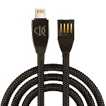 by ф.киркоров кабель для зарядки кристаллы ip, 1м, быстрая зарядка 2.4а, 12w, черный от магазина Барс