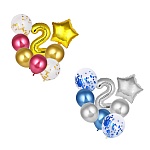 fntastic набор шаров 8 шт, фольга, 2 дизайна, арт 10