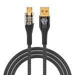 by кабель для зарядки space cable techno micro usb, 1 м, 3а, быстрая зарядка qc3.0, черный от магазина Барс