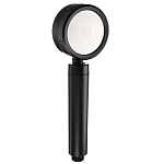 rain лейка для душа, 3 режима, вращение 360гр., кнопка стоп, фильтр, 80мм, черный