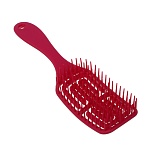 юниlook расческа массажная продувная, пластик, 20,5x5,5см, малиновый, мп-3