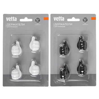 держатели для проводов тм vetta, самоклеящиеся, 4шт от магазина Барс