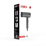 leben фен для волос, 1200 вт, 2 скорости, серый, концентратор интернет-магазин «Барс»