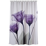 vetta шторка для ванной, с утяжелителем, полиэстер, 90 г/м2, 180x200см, цветы, 057 от магазина Барс