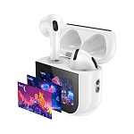 hoco. наушники tws вкладыши модель ew82, дисплей, 300/30мач, bt5.3, цвет: белый от магазина Барс