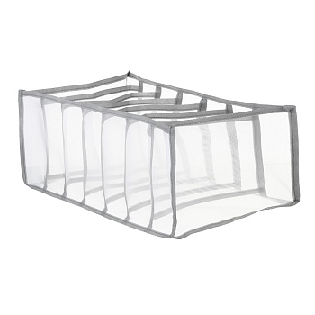 органайзер для хранения белья тм vetta вуаль, 7 отделов, полиэстер, 36x17x12см от магазина Барс