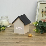 ladecor chrono будильник электронный, 10x11x7 см, usb, дерево