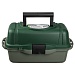 AZOR FISHING Ящик рыболова двухполочный, 40x19,5x21см, пластик, зеленый (MB-PL-07_1 )