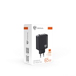 by сетевое зарядное устройство pro 65вт gan,qc,pd,pps,usb-a,3xtype-c,110-240в,50-60гц, пластик,чёрн. от магазина Барс