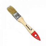 кисть флейцевая 1" (25мм) "basic", натур. щетина, дерев. ручка 1headman 