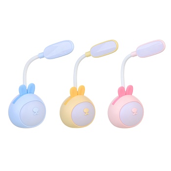 светильник led "зайка", usb, абс пластик, 8х7,5х16см, 3 цвета
