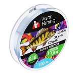 azor fishing леска "щука,окунь, судак", нейлон, 100м, 0,18мм, 5,0кг, светло-голубая
