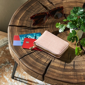 юl кошелек-картхолдер, пвх, 11х7,5см/10,5х7,5см, дизайн 2, розовый, кк21-07