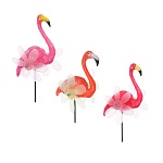 фигурка на стержне "фламинго" тм inbloom, 14х8х60см, пластик, металл от магазина Барс