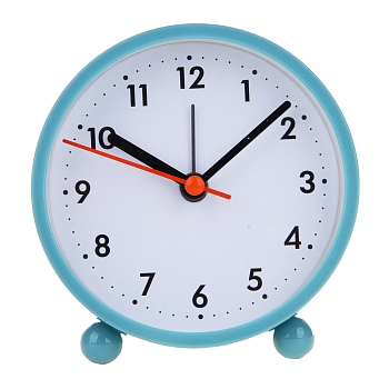 ladecor chrono будильник, 9,4x9,8x4 см, пластик, 1xaa, цвет синий, арт.1