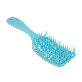 юниlook расческа массажная продувная, пластик, 20,5x5,5см, голубой, мп-1