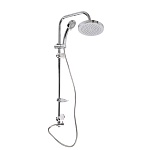 rain душевая система, верхний душ 1 реж d=200мм, ручной душ 5 реж d=100мм, хром