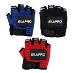 silapro перчатки для велосипеда и фитнеса, универсальный размер, полиэстер, 3 цвета