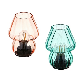 светильник led в виде вазы, 11,5x11,5x15 см, стекло, 2xааа, арт.07-44