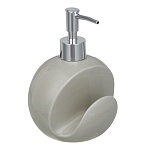 vetta дозатор для жидкого мыла, керамика, 11,5x9,5x16,5 см, молочный от магазина Барс
