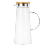 vetta эко кувшин 1500мл, с металлическим фильтром, бамбуковая крышка, стекло интернет-магазин «Барс»