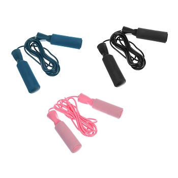скакалка тм by sport, 2,8м, d4,2мм, 608z, pvc, pp, nbr, 3 цвета
