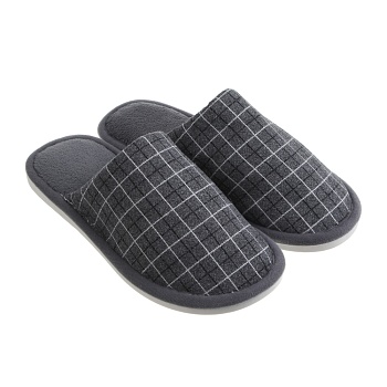 обувь домашняя, размер 44-45, цвет серый, #10