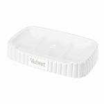 мыльница "velvet" 138х87х25 мм, белый от магазина Барс