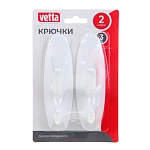 vetta крючки в прихожую, самоклеящиеся, двойные, 2шт от магазина Барс