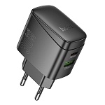hoco. зарядное устройство модель cs61a, usb+c 30w, цвет: черный от магазина Барс