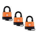 ермак набор влагозащищенных навесных замков "система всё под один ключ" (3 замка + 3 ключа) от магазина Барс