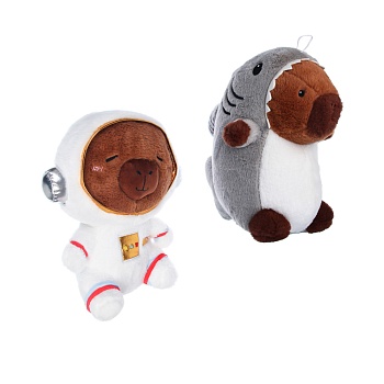 игрушка мягкая "капибарыч" в костюме, полиэстер, игроленд, 3+, 1811-43