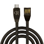 by ф.киркоров кабель для зарядки кристаллы type-c, 1м, быстрая зарядка 3а, qc, pd 20w, черный от магазина Барс