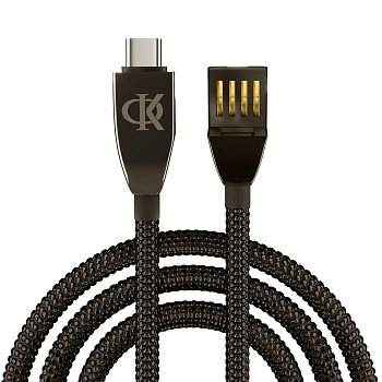 by ф.киркоров кабель для зарядки кристаллы type-c, 1м, быстрая зарядка 3а, qc, pd 20w, черный от магазина Барс