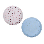 поднос круглый с антискользящим покрытием тм vetta черри, d27,5см, 2 дизайна интернет-магазин «Барс»